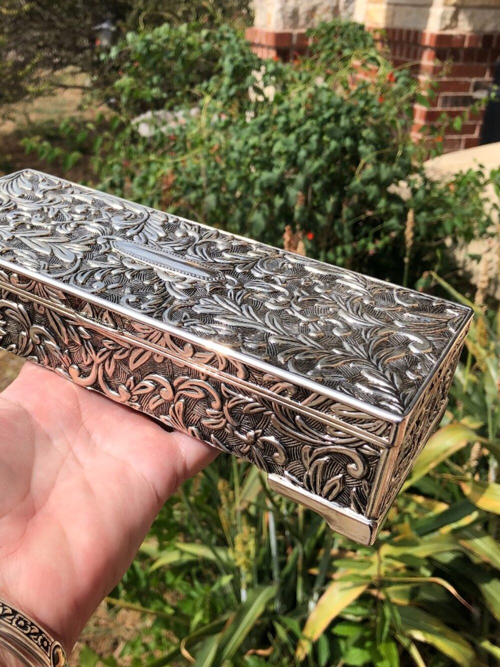 LOVELY, Vintage "Godinger" Silver Plated Jewelry Box